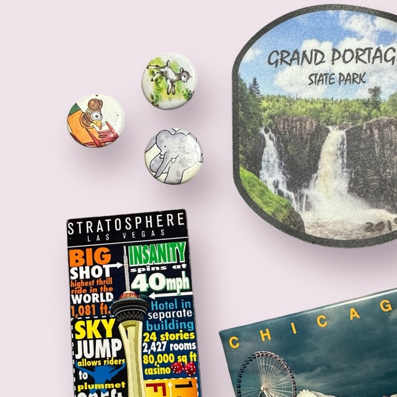 Lot Of 14 Travel Souvenir Refrigerator Magnets Las Vegas Crab Bird Etc - Picture 4 of 13